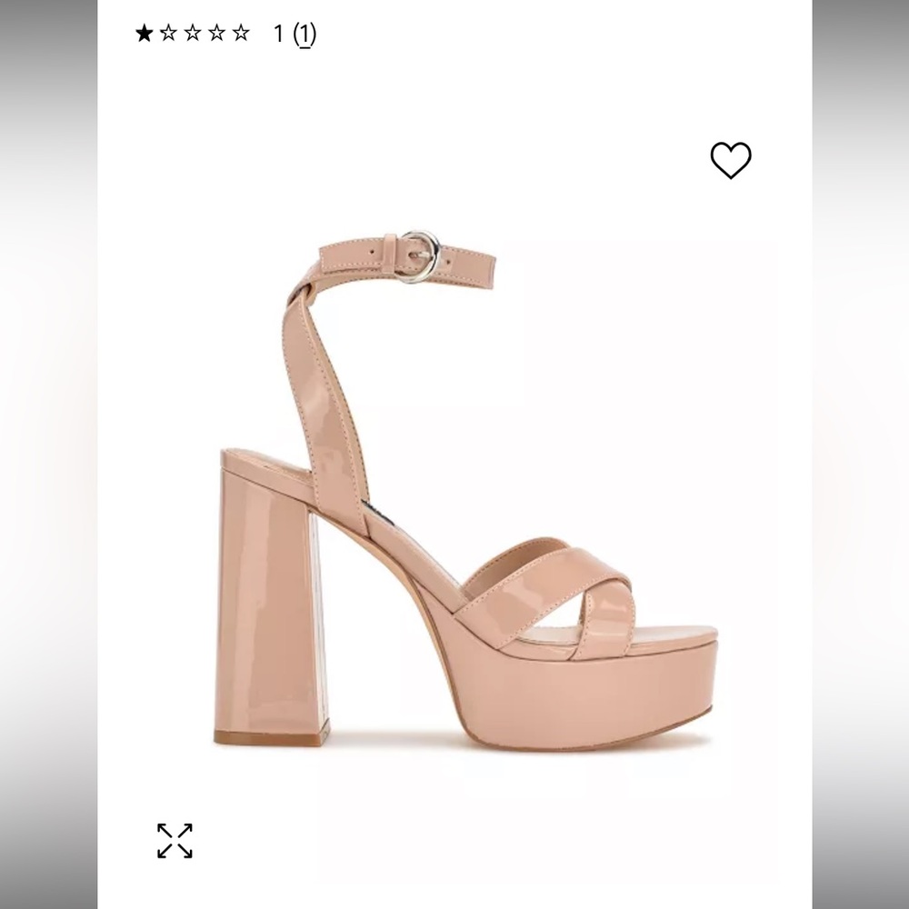 NWT Nine West Nude Joya Heels